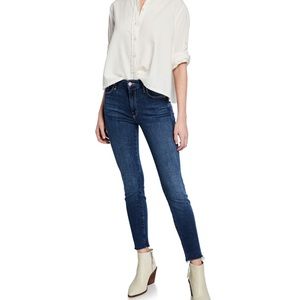 MOTHER The Looker Ankle Fray Girl-Crush Jeans
